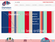 Tablet Screenshot of chameleoncreatives.com